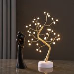 Tabletop Christmas Tree With LED Lights - Small Table Top And Desktop Xmas Tree - Image 2