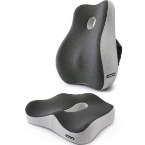 Pressure Relief Seat Cushion And Lumbar Back Support Pillow For Office Chair