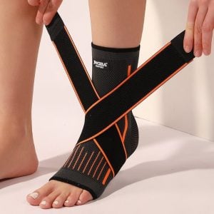 Ankle Support Brace For Sprain - Achilles Tendon Supported Wrap Compression Sleeve