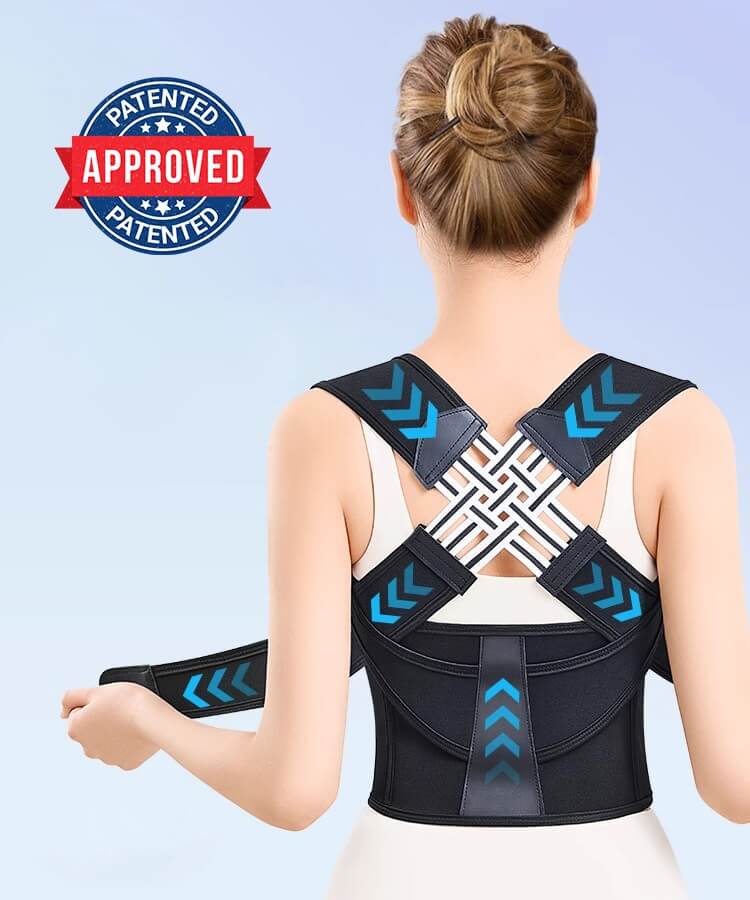 Back Support Brace Posture Corrector - Improve Bad & Poor Posture For Men & Women