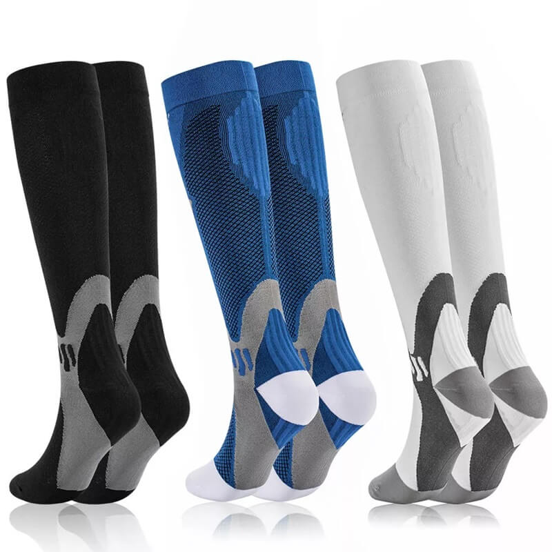 Unisex Compression Socks - Men Women Support Stockings For Plantar Fasciitis & Neuropathy