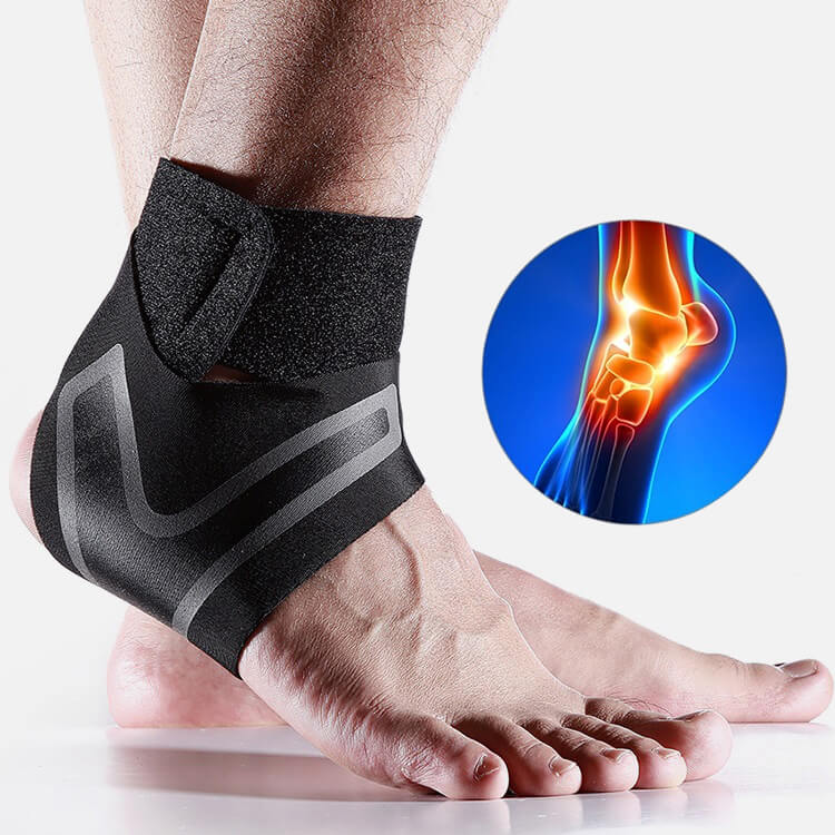 Ankle Support Brace & Compression Sleeve For Sprain - Achilles Tendon Stabilizer Wrap
