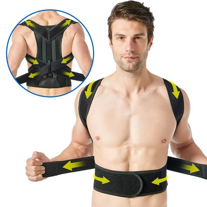 Back Support Brace Posture Corrector - Straightener Belt For Bad & Poor Posture